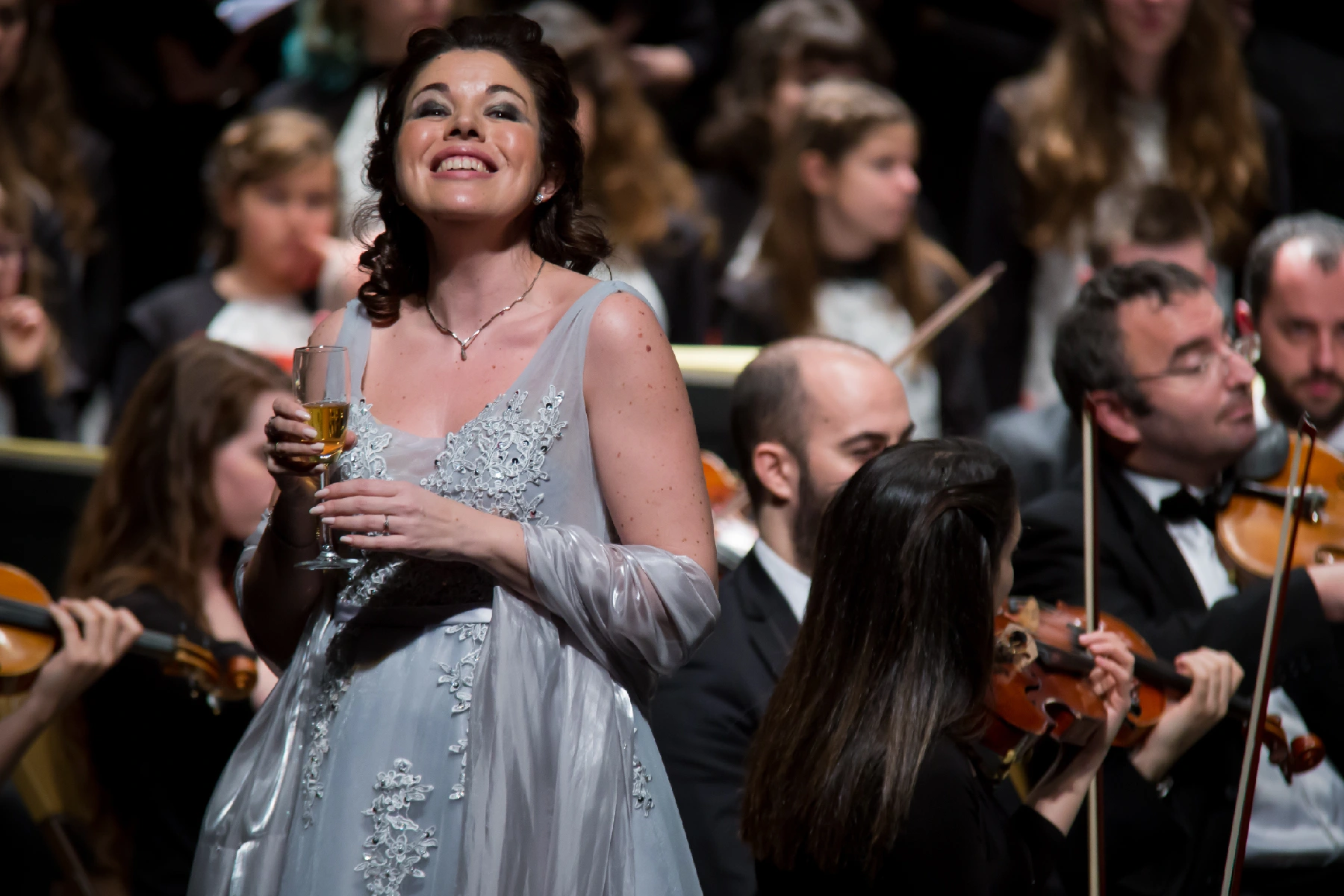 Brindando en el concierto de Reyes de 2019